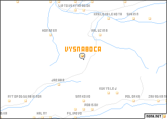 map of Vyšná Boca