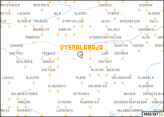 map of Vyšná Labaja