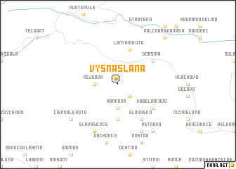 map of Vyšná Slaná