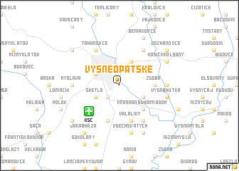 map of Vyšné Opátske