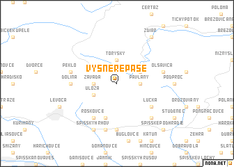 map of Vyšné Repaše