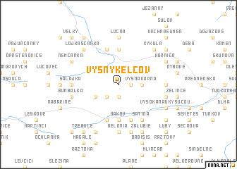 map of Vyšný Kelčov