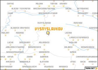 map of Vyšný Slavkov