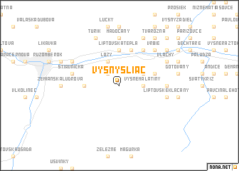 map of Vyšný Sliač