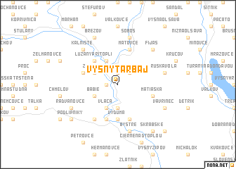 map of Vyšný Tarbaj