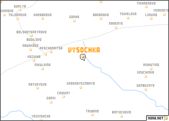 map of Vysochka
