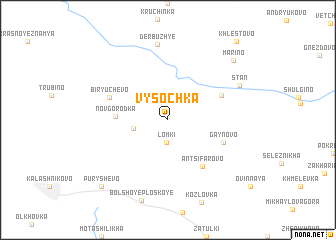 map of Vysochka