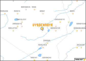 map of Vysochnoye