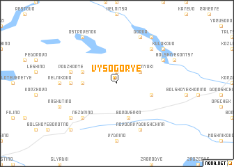 map of Vysogor\