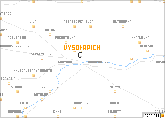 map of Vysoka Pich