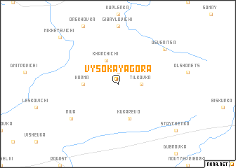 map of Vysokaya Gora