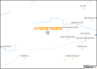 map of Vysokaya Gora