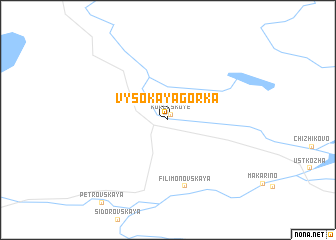 map of Vysokaya Gorka