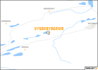 map of Vysokaya Griva