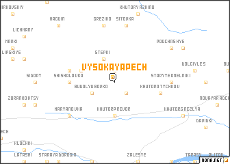 map of Vysokaya Pechʼ