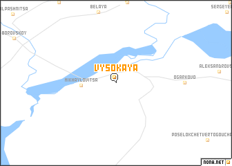 map of Vysokaya