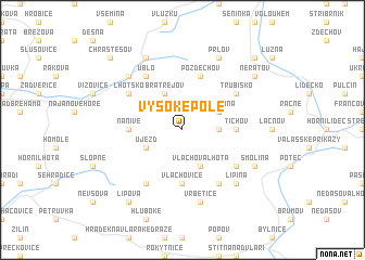 map of Vysoké Pole