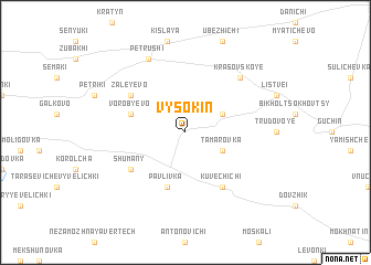 map of Vysokinʼ