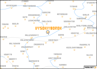 map of Vysokiy Borok