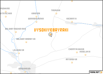 map of Vysokiye Bayraki