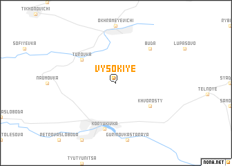 map of Vysokiye