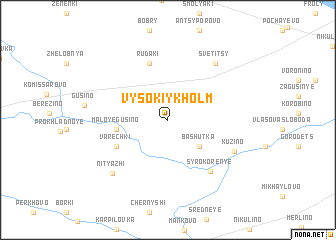 map of Vysokiy Kholm