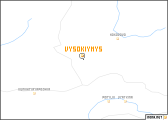 map of Vysokiy Mys