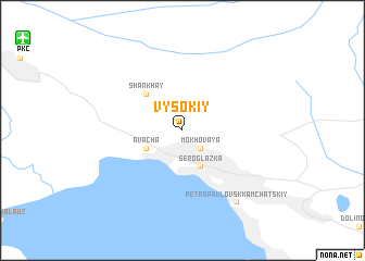 map of Vysokiy