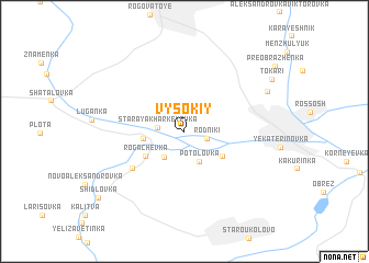 map of Vysokiy