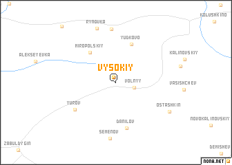 map of Vysokiy