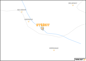 map of Vysokiy