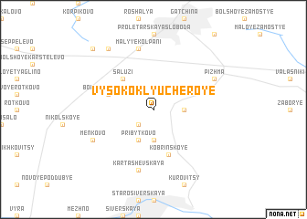 map of Vysokoklyucheroye