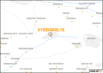 map of Vysokopolʼye