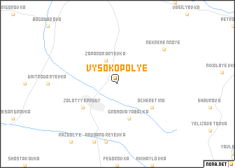 map of Vysokopolʼye