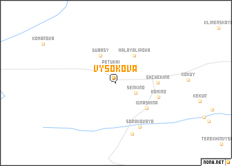 map of Vysokova