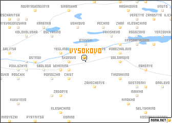 map of Vysokovo