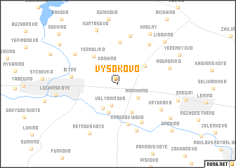 map of Vysokovo