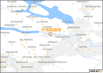 map of Vysokovo