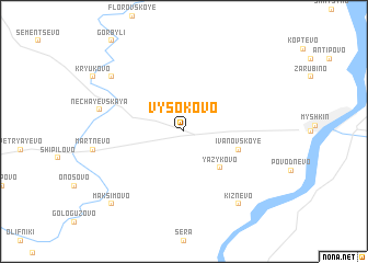 map of Vysokovo