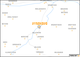 map of Vysokovo