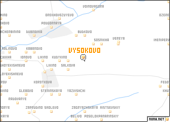 map of Vysokovo