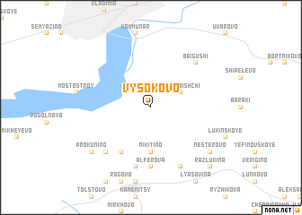 map of Vysokovo