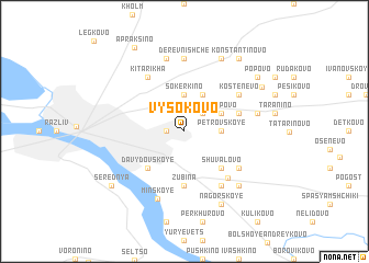 map of Vysokovo