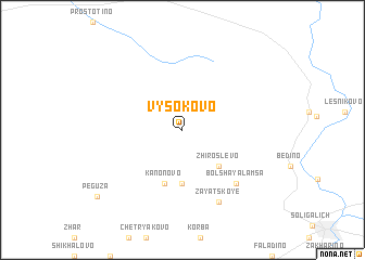 map of Vysokovo