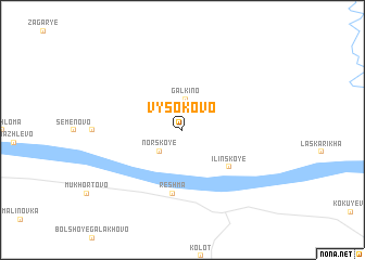 map of Vysokovo