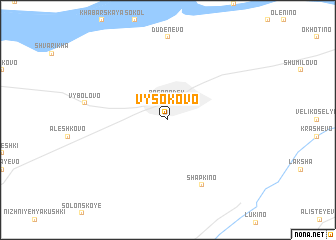 map of Vysokovo