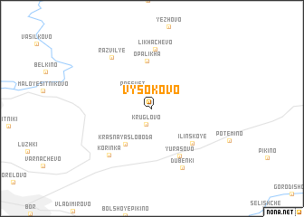 map of Vysokovo