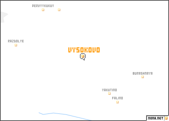 map of Vysokovo
