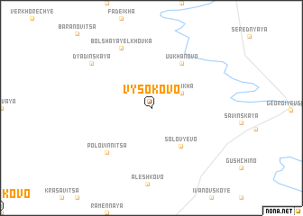 map of Vysokovo