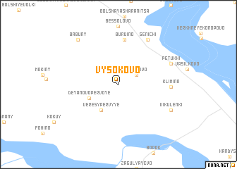 map of Vysokovo